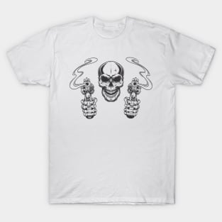 SKULL AND GUNS T-Shirt